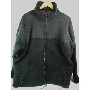 Peckham Men’s Full Zip Heavyweight Fleece Jacket | Black |Large